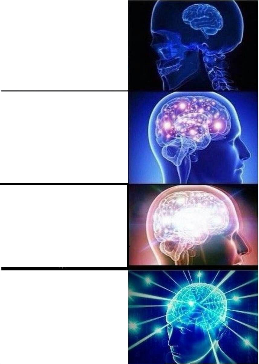 Expanding Brain meme about Simply Earth